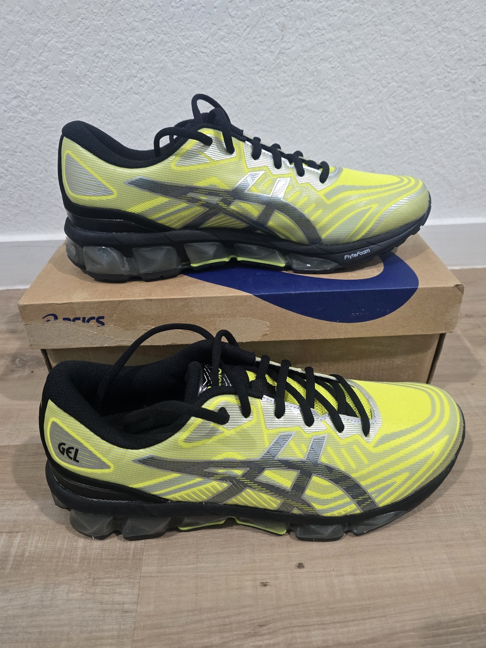 ASICS GEL Quantum 360 Vll Running Shoes in Neon Yellow and Black